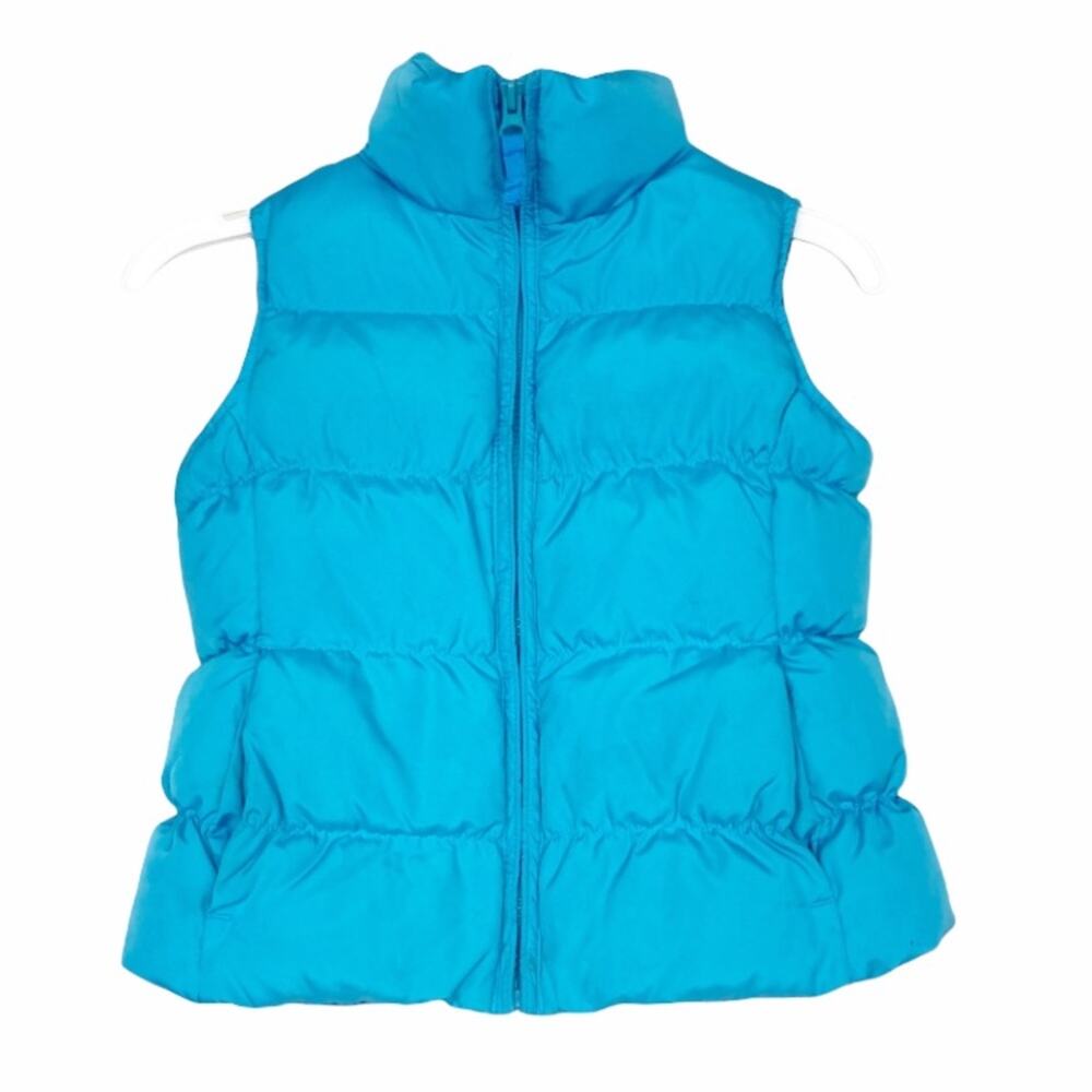 Lands End Blue Puffer Vest Sz S Kids
